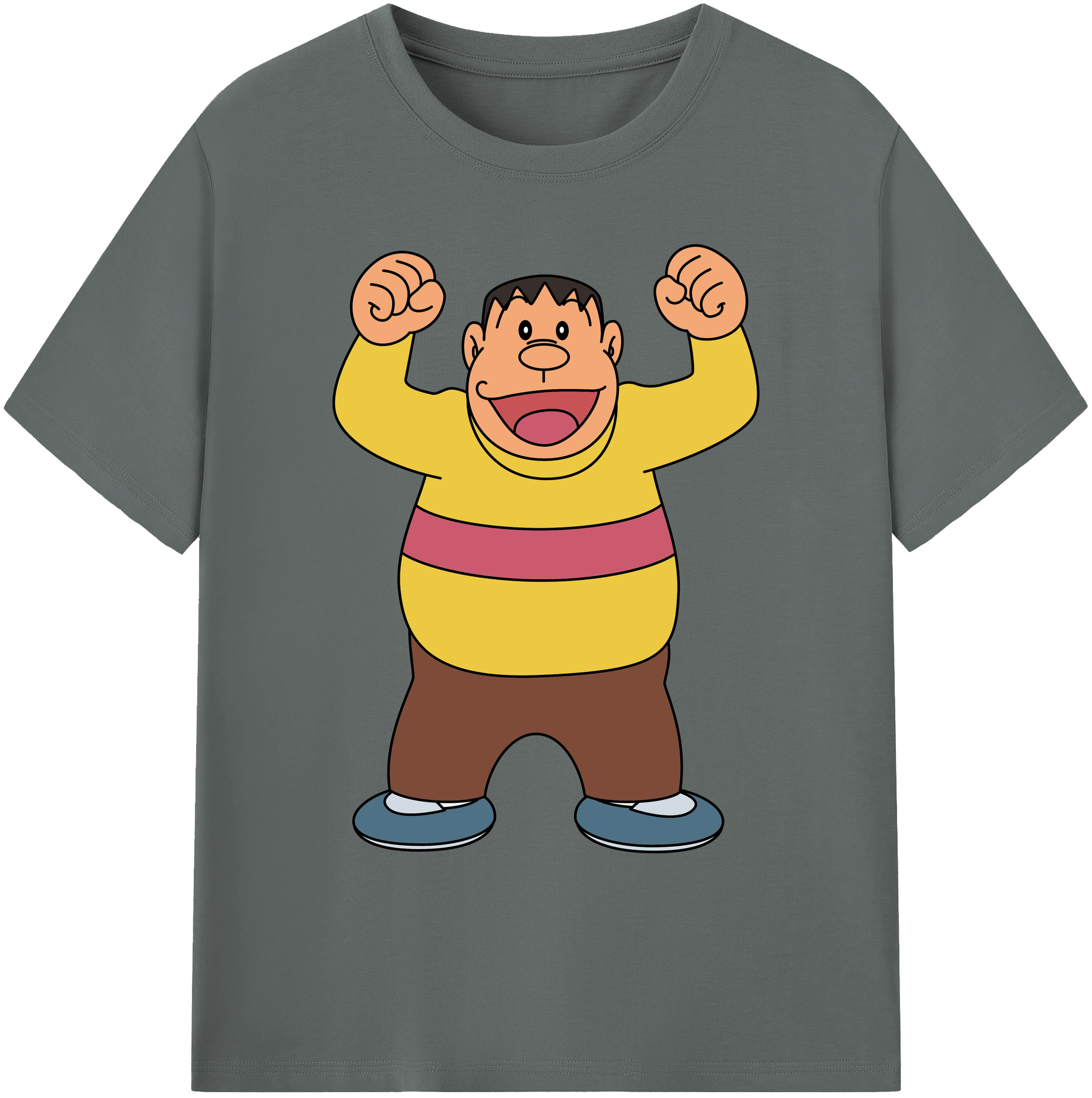 （画像用） ドラえもん 剛田武 Doraemon Gouta Takeshi 綿100％ メンズ半袖Tシャツ｜肌触りやわらか＆通気性